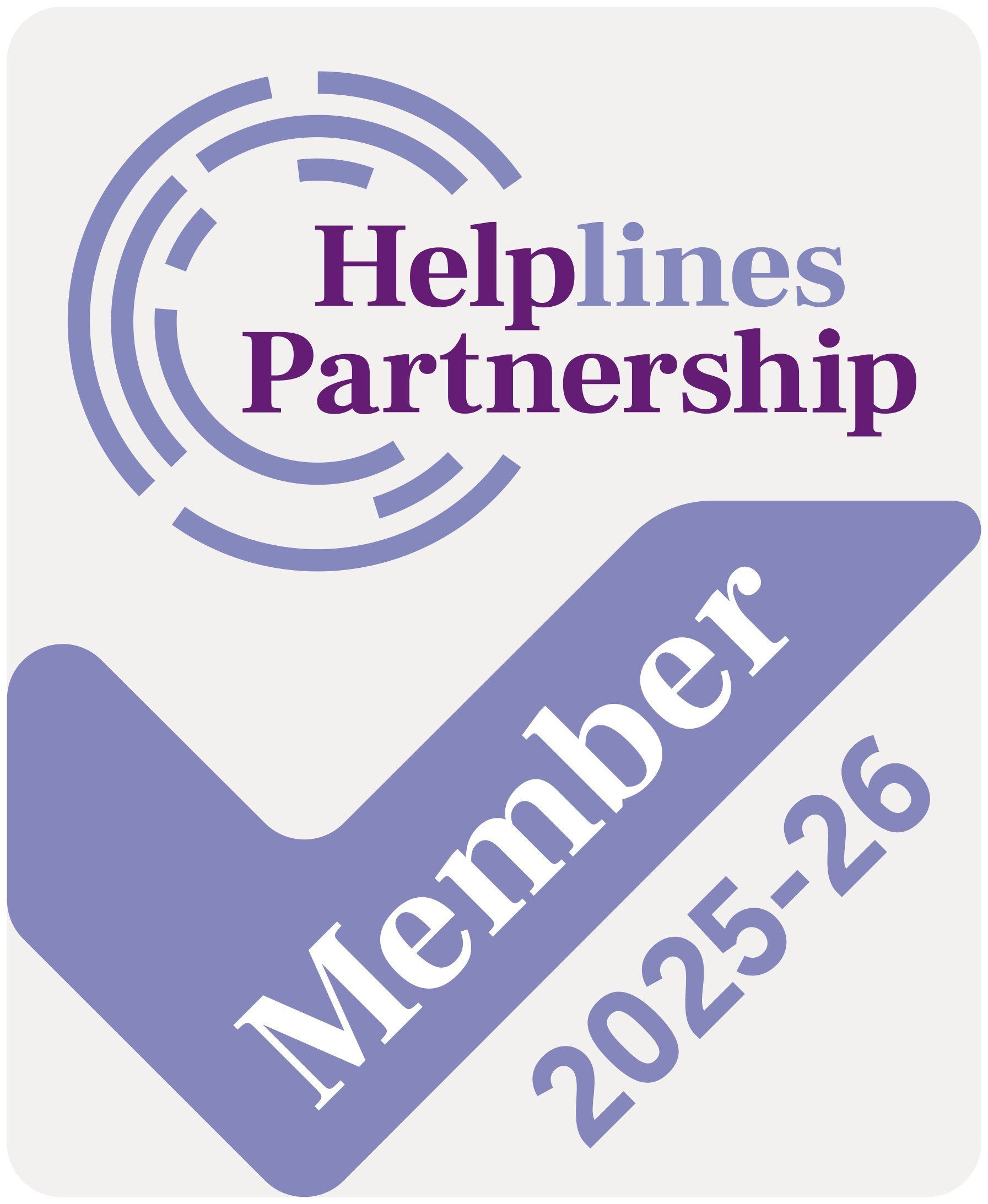Helplines Partnership Member 2024-2025